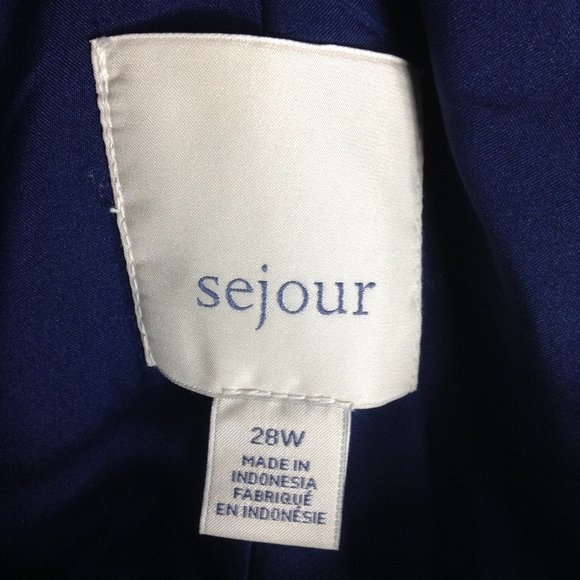 Sejour PLAID TWEED FRINGE JACKET BLAZER - Picture 5 of 6